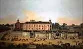 View of the Royal Palace of Aranjuez by Francesco Battaglioli in 1756. Museo del Prado