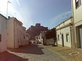 A view of the old town and the medieval Castle of Belver