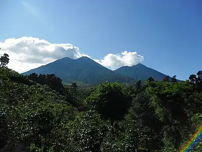 Volcán Acatenango in Guatemala.