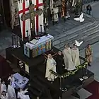 Flight of the three doves at the Palio di Legnano 2013