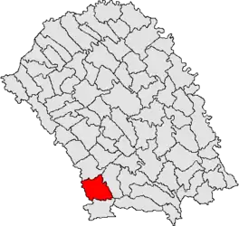 Location in Botoșani County