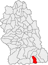 Location in Hunedoara County