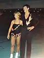 Sylvia Gingras and Guy Aubin (CAN), bronze medalists in pairs artistic roller skating at the 1981 World Games