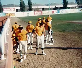 Australia's baseball team at World Games I in 1981 at San Jose Municipal Stadium