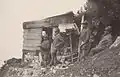 Italian officers at an observation post on Cima Levante