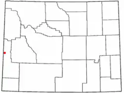 Location of Fairview, Wyoming