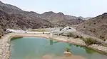 The dam in the Wadi Hayl above the new village of Hayl