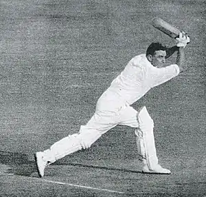 Wally Hammond batting