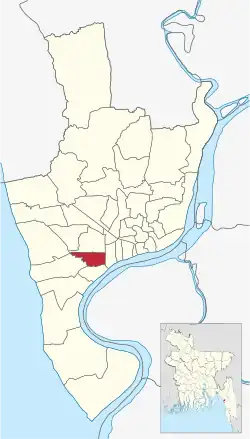 Location of South Agrabad