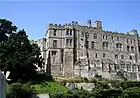 Castle wall facing the River Avon