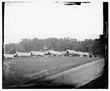 Hospital Camp on Kendall Green during the Civil War. This was probably Finley Hospital