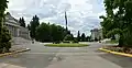 Panoramic view of the Legislative Building and Temple of Justice.