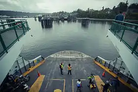 Washington State Ferries ferry landingon Bainbridge Island