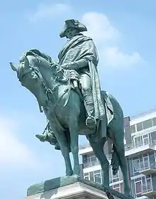 George Washington at Valley Forge (1901–06), by Henry Shrady, Continental Army Plaza, Brooklyn