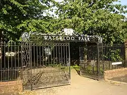 photograph of the entrance to Waterloo Park