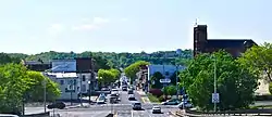 Watervliet as seen when entering the city on Congress Street Bridge from Troy