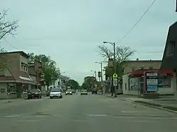 Downtown Waunakee on Wisconsin Highway 19