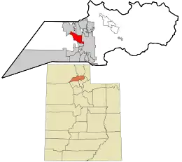 Location in Weber County and the state of Utah