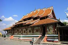 Dai Theravada Buddhist temple in Menghai County, Xishuangbanna.