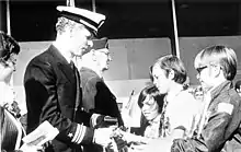 Returned POW Phil Butler meets his family at the Tulsa Ok airport