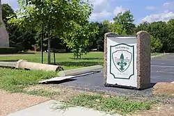 Welcome sign for Normandy, Missouri, July 2016