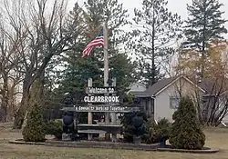 Welcome to Clearbrook Minnesota sign