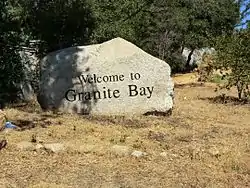 Welcome to Granite Bay sign