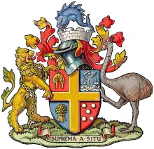 Coat of arms of Wellington, capital of New Zealand