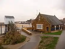 The First RNLI lifeboat station which is now used as the Harbour Masters Office and a Maritime Museum. It is a Grade II listed building.