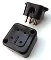 Bell System Type 404A jack and type 283B plug (c. 1960)