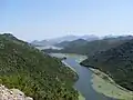 Western part of the lake near Rijeka Crnojevića, Montenegro