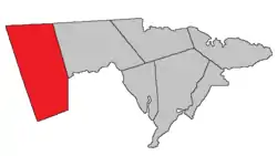 Location within Westmorland County, New Brunswick.