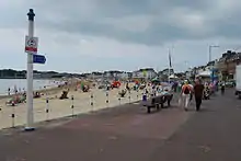 View of the beach looking south from The Esplanade.