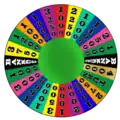 A simulation of the Wheel used in the ABC version in 2002. Shown here is the basic configuration as used for most of the show's run.