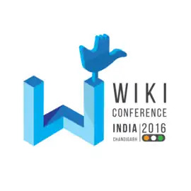 WikiConference India 2016 logo.