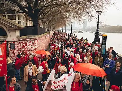 First anniversary of the National Covid Memorial Wall