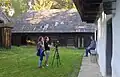 Wikipedians & museum workers during interview  in the Slovak Village Museum