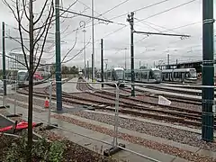 Storage sidings at the depot, as expanded for phase two