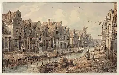 View of the Goudsbloemgracht from Brouwersgracht. Willem Hekking