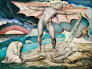 William Blake, Satan Smiting Job with Sore Boils, c. 1826