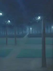 Nocturn in the Parc Royal, Brussels (1897), pastel, 65 x 50 cm., Musée d'Orsay, Paris