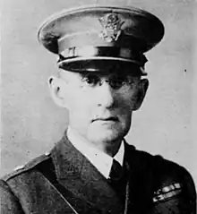 Black and white head and shoulders photo of William Payne Jackson in dress uniform and cap, facing front