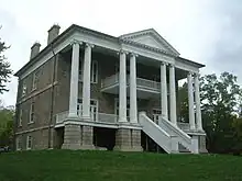 Exterior view of Willowbank mansion