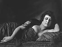 A woman reclining