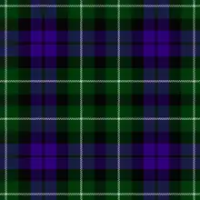 Probable tartan of 75th Highland or Stirlingshire Regiment, also known as Wilsons' pattern "No. 64 or Abercromby"