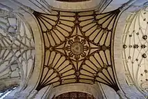 Wooden fan vault underneath the tower, 1635.