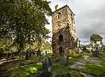 Ruins of Windleshaw Abbey in Roman Catholic Cemetery (chapel of Saint Thomas of Canterbury)