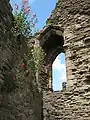 Mediaeval window in the ruins of the Great Tower