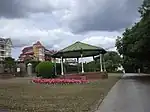 a bandstand in a park