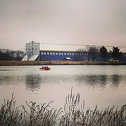 Wingfoot Lake and the Goodyear Airship Hangar